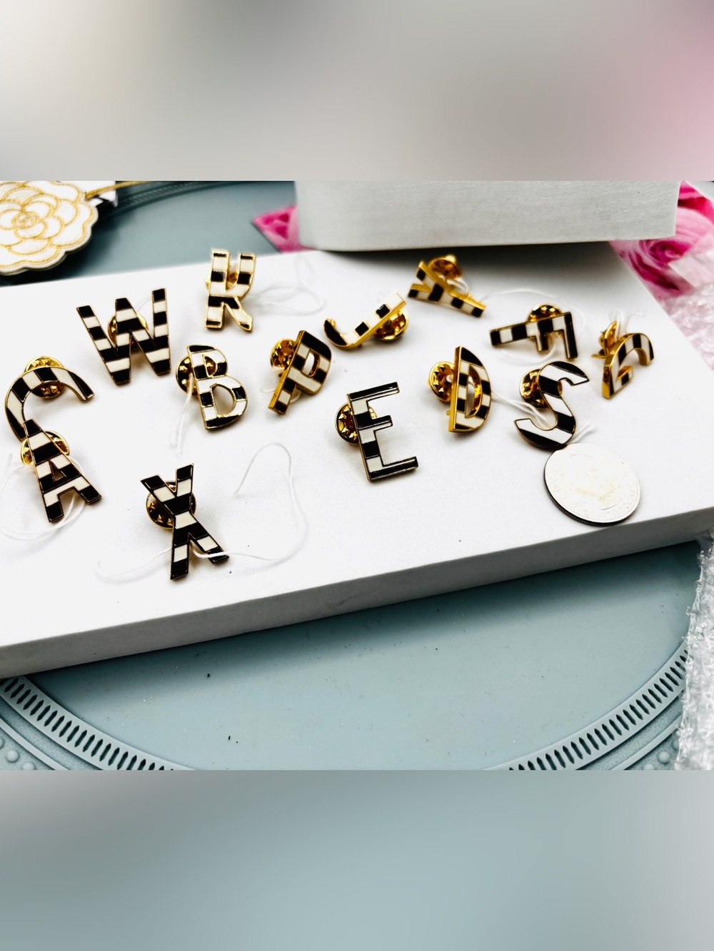 Henri Bendel Influencer Centennial Pin Letter “A” Firm Price